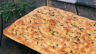 Classic Focaccia  Italian Focaccia Bread [upl. by Judd53]