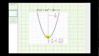 Ex Find a Quadratic Function Given the Vertex and the Leading Coefficient [upl. by Jews]