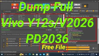 🟢 VIVO Y12S V2026  PD2036  Dump Only Usb Method Read By Unlock Tools Free [upl. by Christina962]