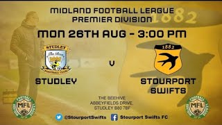 Matchday Studley FC vs Stourport Swifts [upl. by Xeno]