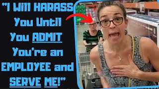 rIDontWorkHereLady  Insane Karen STALKS ME In Store Wont Believe Im a CUSTOMER [upl. by Marcos]