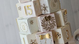 How to make an elegant Christmas Advent Calendar [upl. by Iinden]