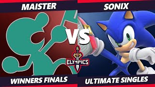 The Elympics SSBU Winners Finals  SSG  Maister Game amp Watch Vs Sonix Sonic Smash Ultimate [upl. by Poliard260]