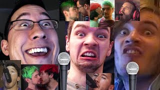 Funny Kids Singing Jacksepticeye  Markiplier Septiplier amp PewDiePie Sped Up Nightcore Songs [upl. by Bernita553]