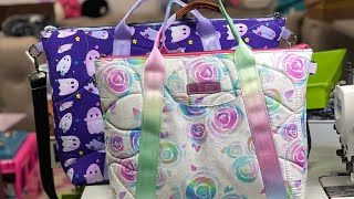 Sewing The Oxbow Tote by Noodlehead Patterns [upl. by Earle238]