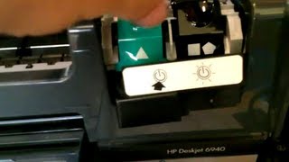 HP DeskJet 6940 Printer Cannot Change Ink Latch Lock Problem [upl. by Ahsilram]