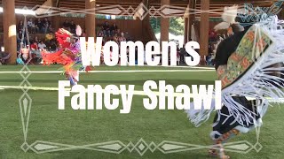 Womens Fancy Shawl  2024 Grand Ronde Pow Wow  Powwowscom [upl. by Bristow274]