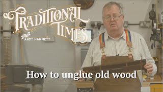 How to unglue old wood  An easy way to disassemble old furniture [upl. by Aubine]