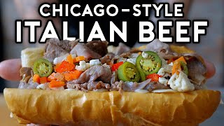 ChicagoStyle Italian Beef from The Bear  Binging with Babish [upl. by Refinnaj713]