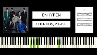 ENHYPEN  Attention please BEST PIANO TUTORIAL amp COVER [upl. by Favien]