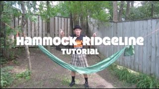 Hammock Ridgeline Tutorial [upl. by Aligna]