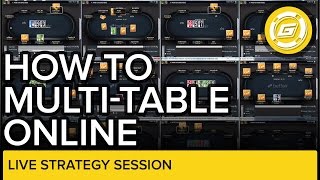 How to MultiTable Poker Full Ring 12Tabling Live Session [upl. by Enidualc77]