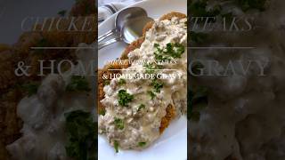 Chicken Fried Steak and Homemade Sausage Gravy Recipe [upl. by Yrrej]