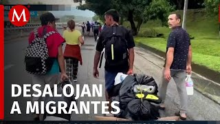 Comunidad de migrantes venezolanos son desalojados tras denuncias de vecinos en Chiapas [upl. by Elleinahc835]