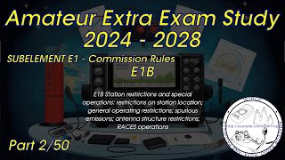 20242028 Amateur Extra License Study Part 2  Subelement 1B Q111 [upl. by Anitsyrhk]