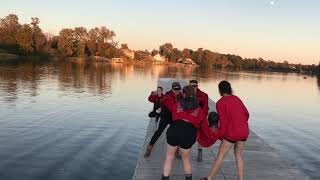 UGA Varsity Women Light 4 HOTS 2019 Coxswain toss [upl. by Alrep]