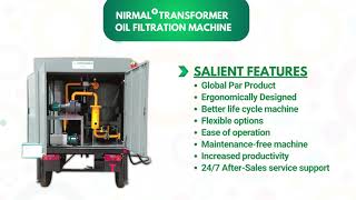 Nirmal Transformer Oil Filtration Machine From Fowler Westrup of Capacity10000 LPH [upl. by Henson]