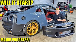 Rebuilding A Wrecked 2024 Nissan GTR Part 6 [upl. by Herrod]