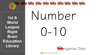 Baby Flash Cards Numbers  Math quotOrganise Trucksquot 010 Shichida FlashcardsHeguru Brain Training [upl. by Montanez]