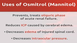 mannitol mannitol injection mannitol mechanism of action [upl. by Creigh]