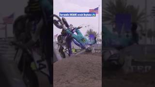 Ferrandis INSANE Crash 😱 Daytona Supercross 2023  Shorts [upl. by Sillig]