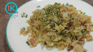 Herzhafte Krautfleckerl  Krautnudeln selbermachen🥬Rezept mit SpeckKohl I tasty cabbage recipe I37 [upl. by Altis]