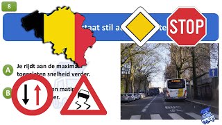 rijbewijs theorie examen belgie 2024  Snelheid [upl. by Donnenfeld51]