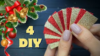 4 DIY Christmas Decorations Ideas 🎄 Christmas Craft Christmas ornaments [upl. by Story]