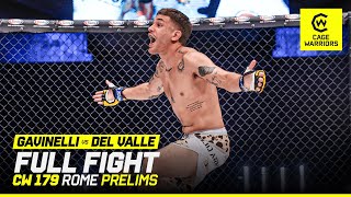 SPAIN’S NEWEST PROSPECT 🇪🇸  Sergio Gavinelli VS Manuel Del Valle  FULL FIGHT  CW 179 Rome [upl. by Nyraf]