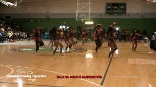 Deja Vu Purple Dancerettes  Combined Field Show  Memphis TN  Majorette Dance Competition [upl. by Olinad]