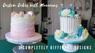 How to Make GORGEOUS Custom Cakes with Macarons  Cake Decorating Tutorial [upl. by Melvina]