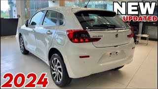 NEW 2024 BALENO ALPHA UPDATED TOP MODEL White Colour  Maruti Suzuki Baleno Alpha 2024 Model [upl. by Schulz]