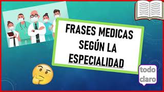 ESPECIALIDADES MEDICAS y su frase más frecuente 🤯👨‍⚕🤣 [upl. by Arabele905]