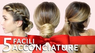 HOW TO ACCONCIATURE FACILI E VELOCI PER LE FESTE con STYLISTA  LaRetrò [upl. by Mirak]