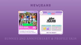 Rhythm Hive NewJeans 2nd Anniversary of Bunnies Stage Movie amp Profile Skin [upl. by Sula15]