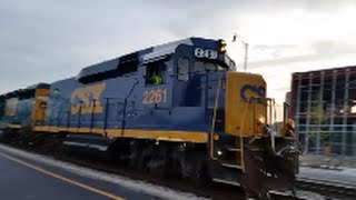 CSX2661 RDSLUG amp GP402 GP402 amp 2291 EXCO Leads F47021 With Killer K5LA Doppler Effect Fay NC [upl. by Gnoc]