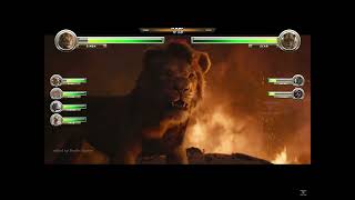 Simba vs Scar battle with healthbars [upl. by Ahsened]