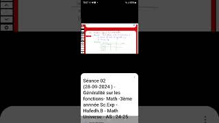 3eme science 3eme math généralités sur les fonctions live mathuniverse sur zoom [upl. by Derriey]