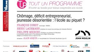 Chômage déficit entrepreneurial jeunesse désorientée  lécole au piquet [upl. by Droffig961]