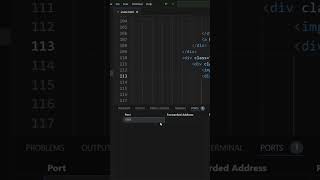 Port Forwarding in VS Code ytshorts [upl. by Patrick]