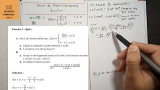 Exercice 3  la continuité la dérivabilité et les développements limités [upl. by Siduhey817]