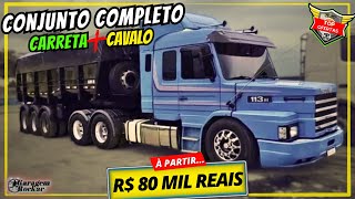 CONJUNTO COMPLETO de CAVALO e CARRETA QUALIFICADO a VENDA À PARTIR DE 80 MIL caminhãoqualificado [upl. by Town806]