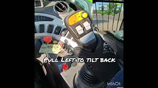 How to use Merlo Telehandler Captive Joystick Hydraulic Controls [upl. by Hgielyk]