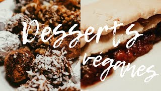 2 DESSERTS VÉGANES pour les fêtes🎄 [upl. by Edyaj]