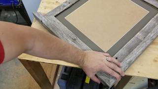 How to make a Barnwood Picture Frame [upl. by Gui]