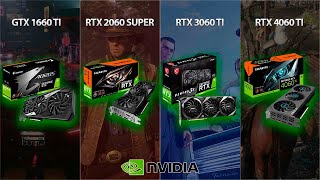 GTX 1660 Ti vs RTX 2060 SUPER vs RTX 3060 Ti vs RTX 4060 Ti [upl. by Carley605]