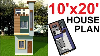 10 X 20 FEET HOUSE PLAN GHAR KA NAKSHA 10 feet by 20 feet2BHK PLAN200 Sq Ft Ghar ka PlanFRONT [upl. by Diba275]