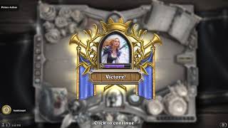 Book of Heroes Jaina vs Prince Arthas  Hearthstone Book of Heroes [upl. by Woolson704]