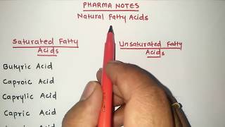 SATURATED and UNSATURATED FATTY ACIDS WITH TRICS  RRB PHARMACIST EXAM  GPAT  ESIC  PART44 [upl. by Sacks83]