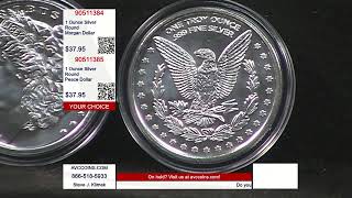 1 Ounce Silver Round  Morgan amp Peace Dollar [upl. by Dorkas]